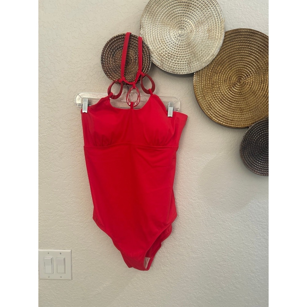 Contour One Piece Swimsuit red size 14 NWOT